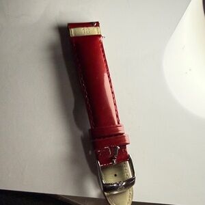 Michele Red Patent Leather Watch Strap